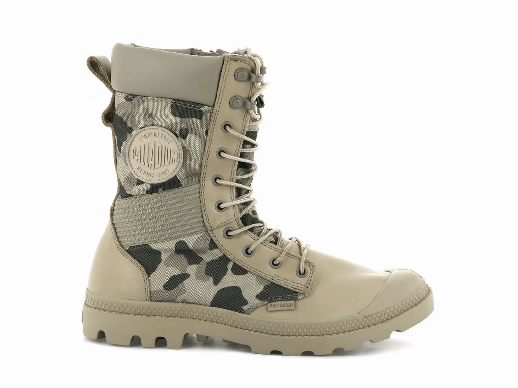 Palladium Tactical Ops Camo Women's Waterproof Boots Multicolor (UGFL38764)